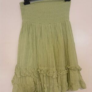 American Eagle Outfitters Strapless Light Green Dress